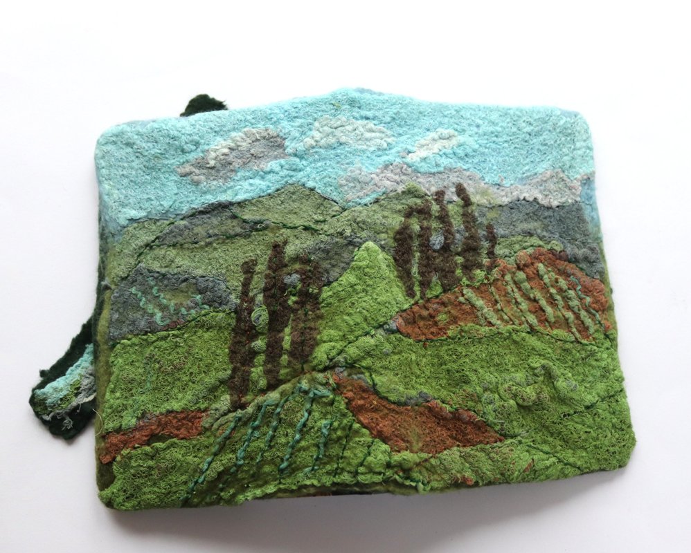 Day 3 Felting Course - Journal cover 11th August